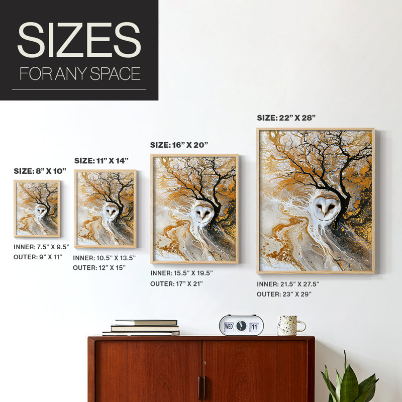 ANIMALS Series Lxxxi, reproduction encadrée - bois massif, 15'' H x 12'' W