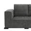 Causeuse modulaire incurvée 2 places avec accoudoir gauche et 2 coussins, rembourré entièrement en mousse, sans assemblage requis-503381825
