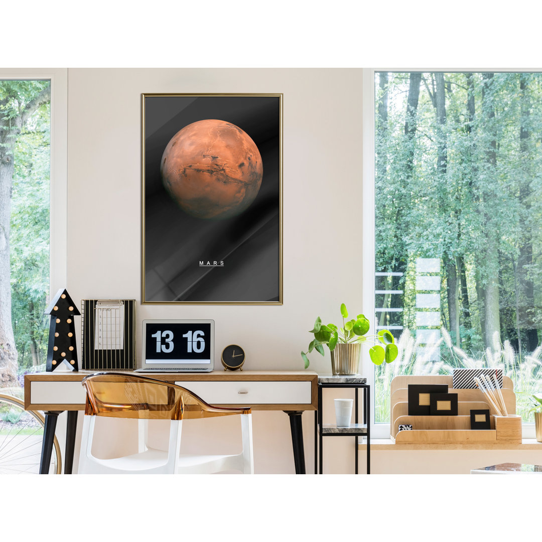 Gerahmtes Papierbild The Solar System Mars