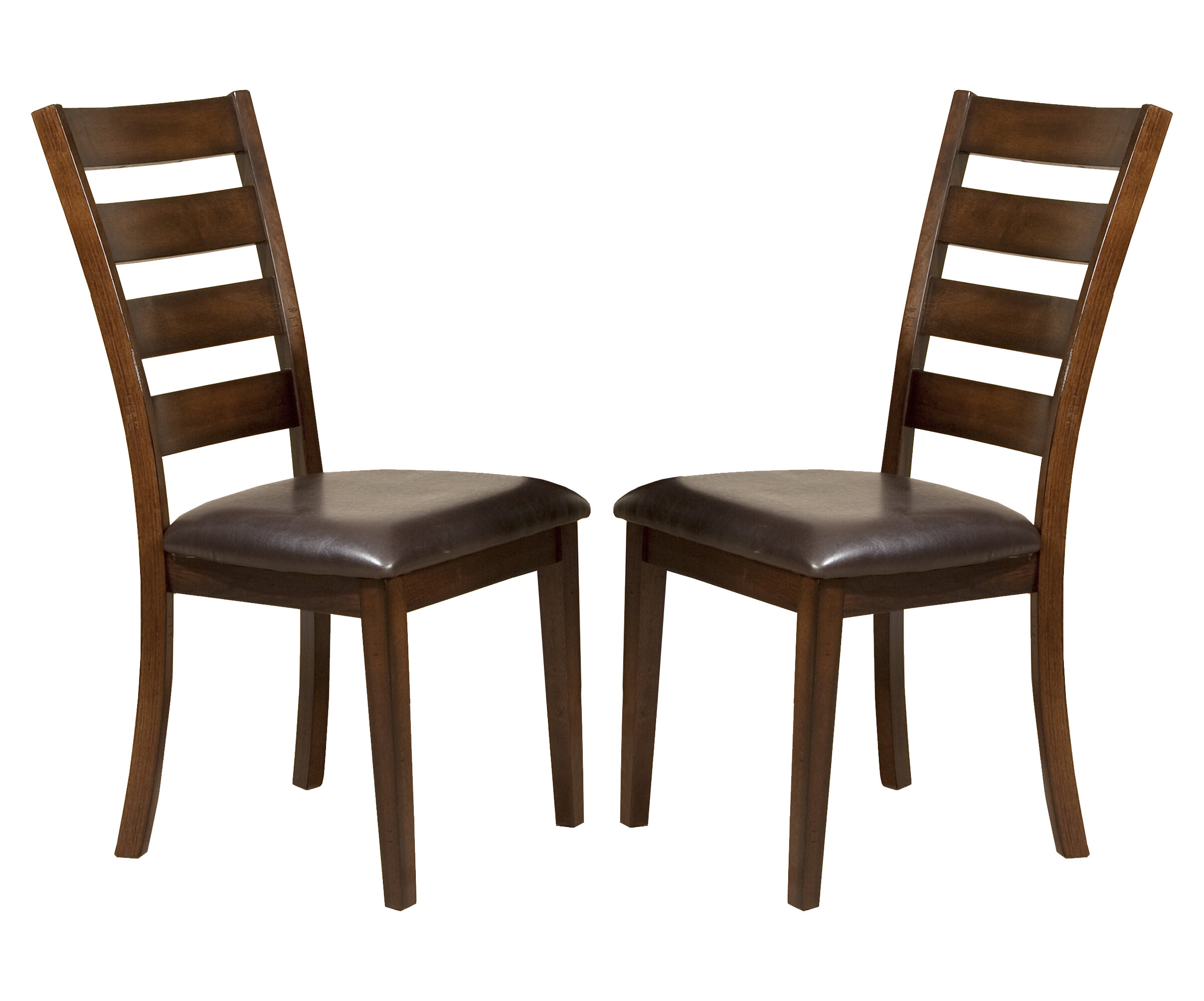 Konna - 4 chaises en tissu et bois