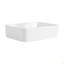 Lavabo de salle de bain rectangulaire en céramique