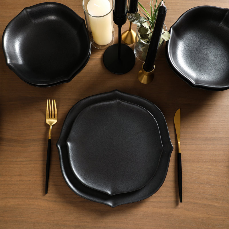 Stone Lain Baskerville 24-Piece Dinnerware Set Stoneware