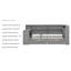 Lit plateforme double pleine grandeur - Lit tapissier avec tablettes de rangement, tiroirs, station de charge, tête de lit à DEL et bureau intégré (capacité de 550 lb)-583475137-583475142