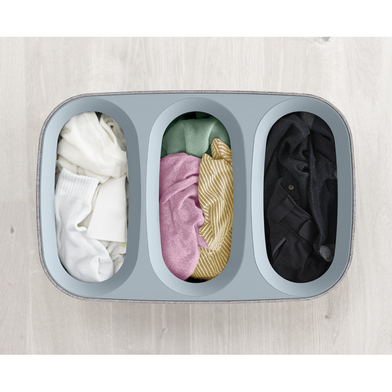 Tota Trio 90-liter Laundry Hamper Separation Basket, Gray