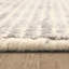 Tapis rayé gris tissé à la main-61240295
