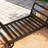 Mobile Metal Firewood Log Rack with Wheels Indoor/Outdoor
