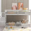 Lit simple au-dessus d'un lit superposé blanc avec rangement captivant - Fabriqué en pin massif pour un intérêt irrésistible-2141548871