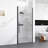34"W X 72"H Frameless Circular Pivot Shower Door In Matte Black With 1/4" (6Mm) Thick SGCC Tempered Glass-123210273