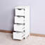 Armoire blanche polyvalente avec tiroirs fonctionnels pour une organisation efficace et un design réfléchi
