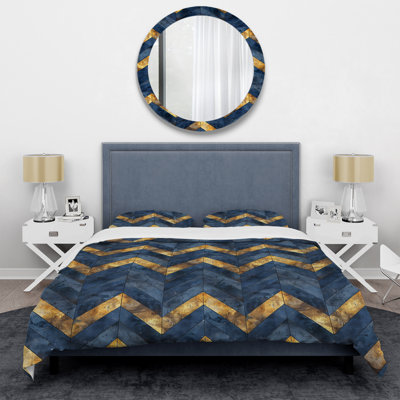 Ensemble de housse de couette Glam Chevron II