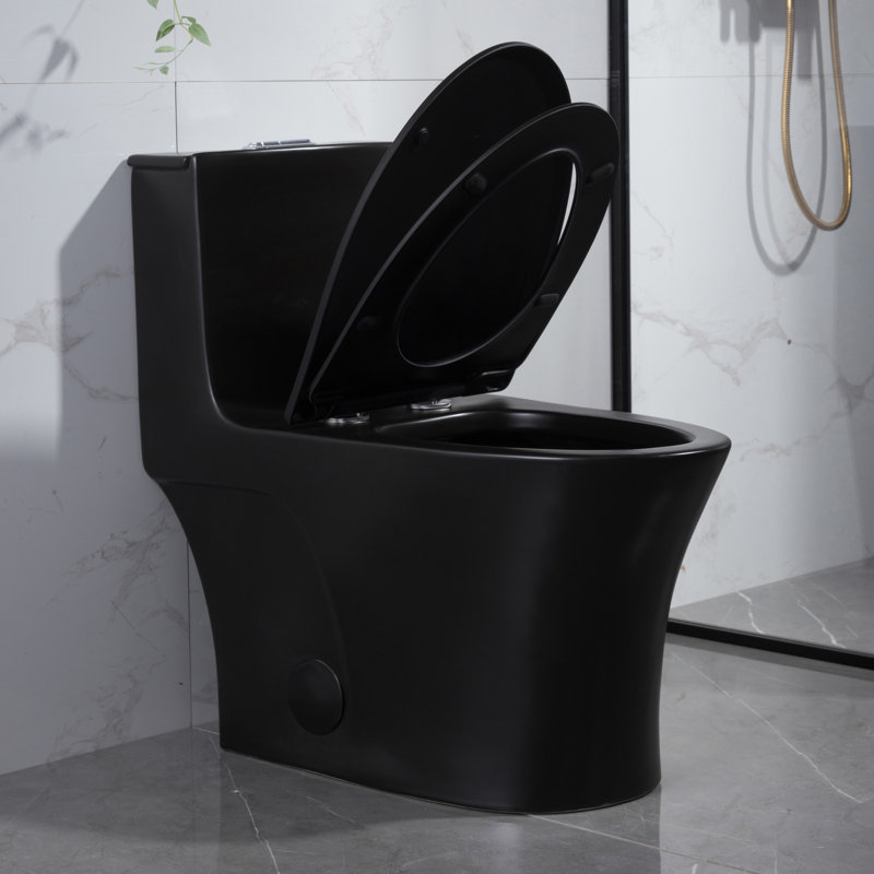 Toilette allongée 1 pièce à double chasse droite GPF Maci