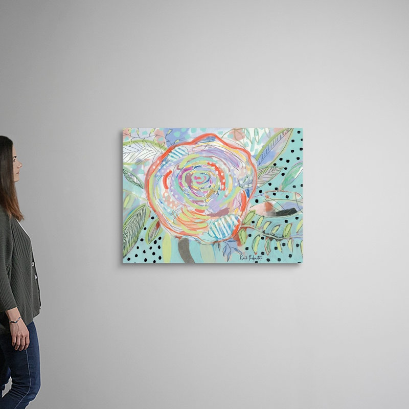 «Bloom for Yourself» par Kait Roberts, reproduction sur toile, Toile tendue, H 30 po x l 40 po x P 1,25 po