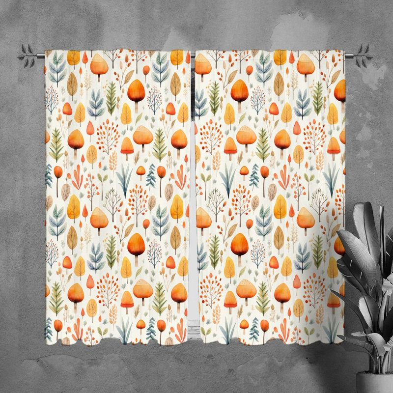 Teronda Polyester Room Darkening Curtain Pair, L 20 po x L 82 po
