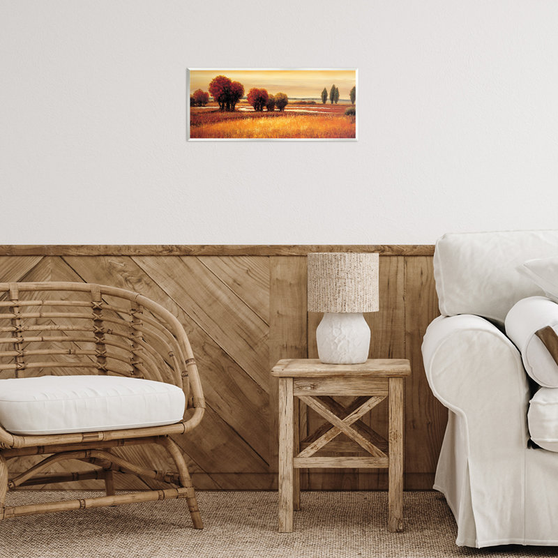 Golden Reflections Landscape Wall Plaque, design by Gregory Williams