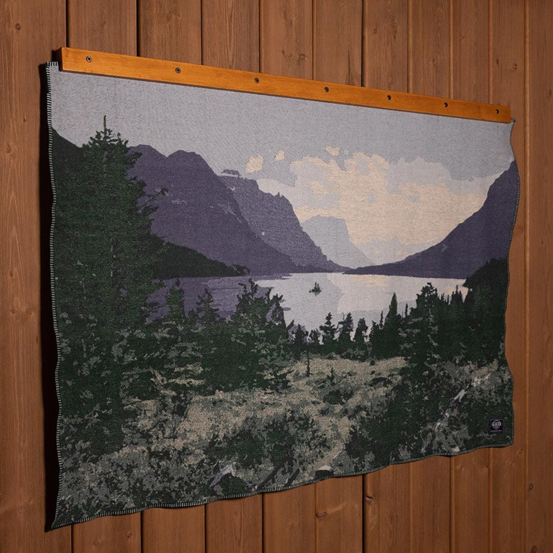 Glacier National Park Wool Throw