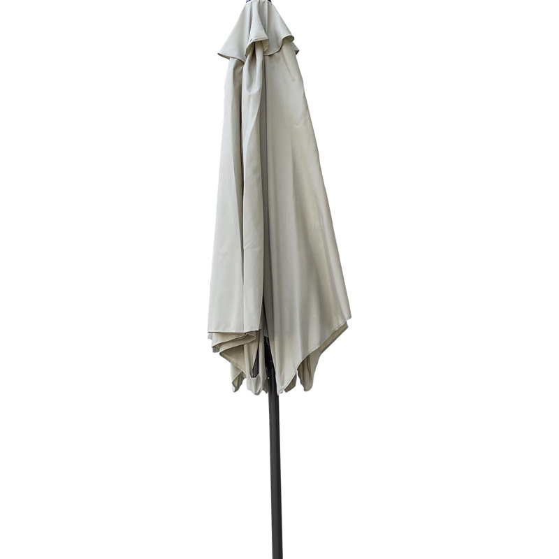 Parasol d'extérieur en métal pour patio, Rosée givrée