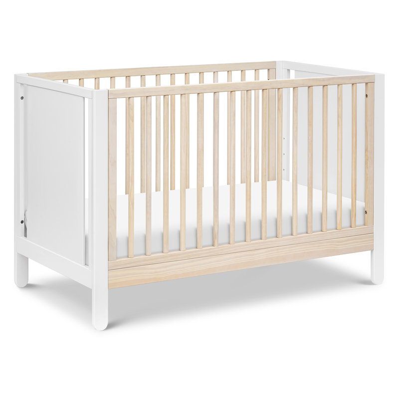 Lit de bébé convertible 4-en-1 Marisol, Blanc / Brun