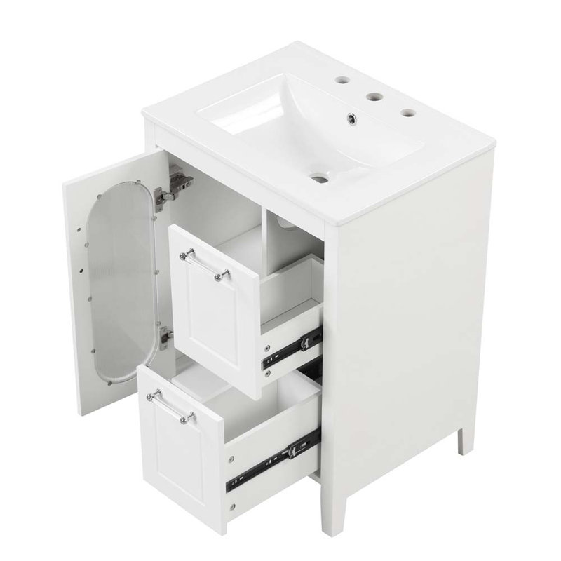 Meuble-lavabo 24 po avec lavabo et armoire