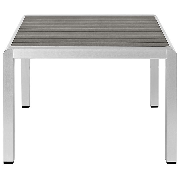 Ensemble de canapé modulaire d'extérieur en aluminium 6 pièces Shore, Beige
