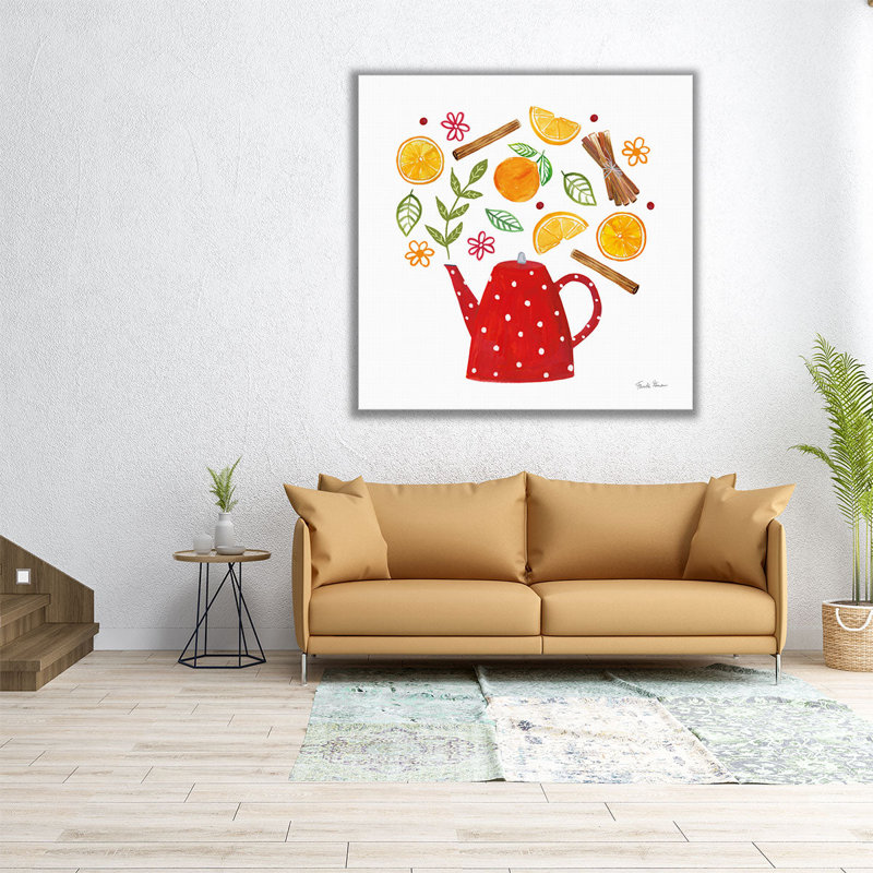 Organic Tea IV - reproduction d'art sur toile, H 24 po x l 24 po