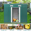 Green Compact Metal Storage Tool Shed