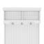 Portemanteau d'entrée avec banc à chaussures, blanc pur, l 35,4 po x H 64,4 po, portemanteau 4-en-1