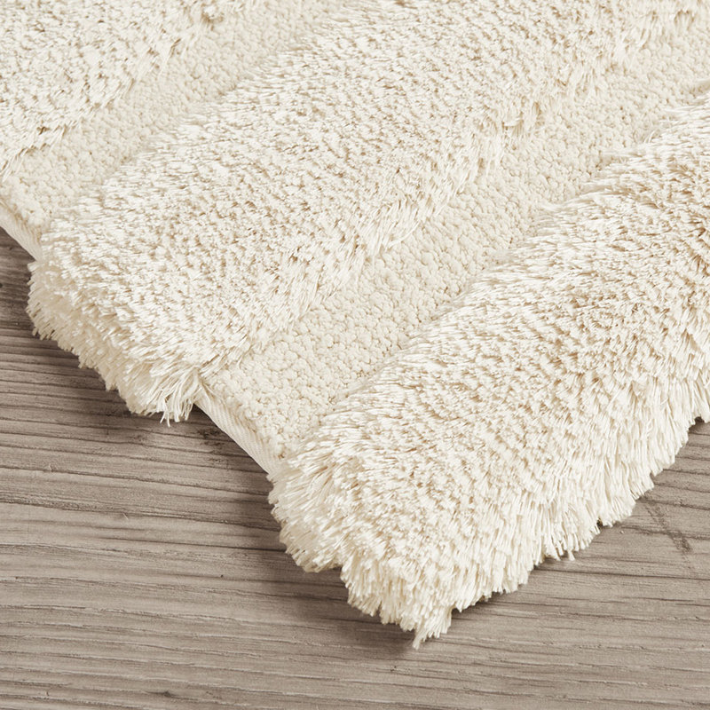 Bath Rug, 24X58", Stripe, Fade , Stain Soft Colors 24X58" 100% Macro-Spun , , , Color Palette, Set of 3 - 23.89" L x 59.03" W