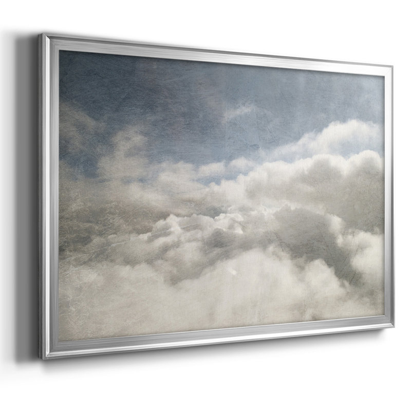 «From Above I», reproduction d'art sur toile, Argent, H 30 po x l 44 po x P 1,5 po