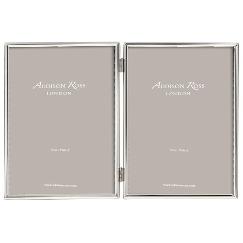 4X6 Dbl-L Fine Silver Frame, 6.7" H x 4.3" W