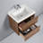24" Floating Bathroom Vanity with Sink – Wall-Mounted Wood Cabinet with Acrylic Top, Soft-Close Drawers & Modern Single Vanity Design-532443124