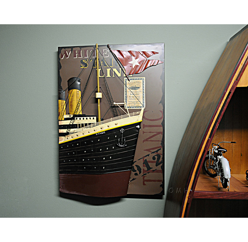 Tuscany Handmade Coastal Transportation Wall Decor on Metal