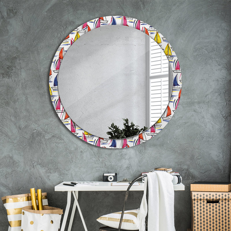 Huldar Glass Flat Wall Mirror