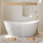 60 Inch,56-Gallon Freestanding Soaking Bathtub, 100% Pure Virgin Acrylic With Drain And Overflow,Glossy White