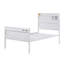 Lit plateforme double blanc
