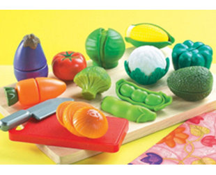 Ensemble de nourriture pour jouer à légumes