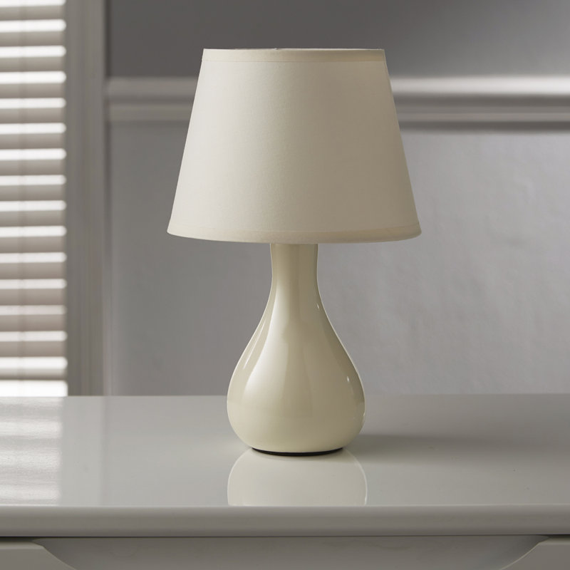 Calliah Ceramic Table Lamp, Cream