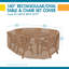Housse de mobilier de patio pour ensembles de table et chaises d'extérieur-484614031