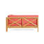 Banc d'angle en X avec table basse