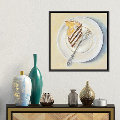 «That dernier morceau de gâteau», reproduction d'art murale - toile encadrée