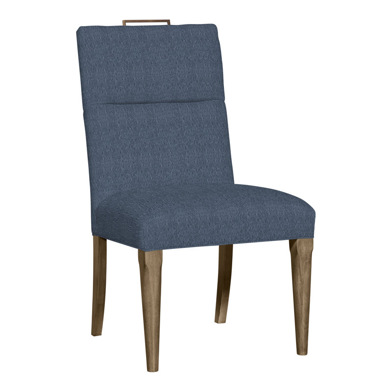 Thom Filicia Home Fabric Tight Back Side Chair, Hampton, Navada Blue