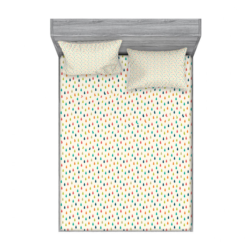 Microfiber Sheet Set, Queen Sheet Set with Fitted Sheet