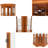 Corner Curio Cabinet with 5 Shelves and Lighting System, (E26 light bulb not included)-694006998