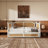 Traditional Style Rattan Daybed with Twin Size Trundle-875491712-875491713