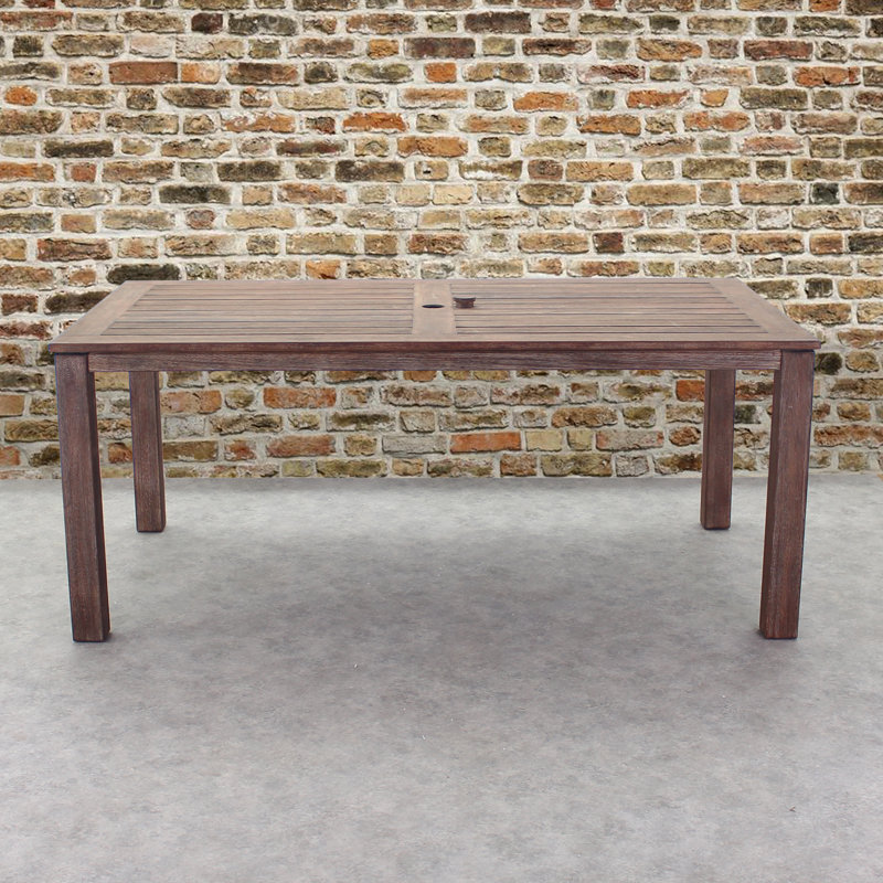 Tova Rectangular Eucalyptus Solid Wood Outdoor Dining Table Yes , 70.87 " W 39.37 " D