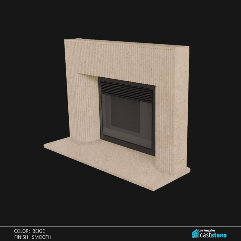 Valencia Fireplace Surround, Beige Smooth