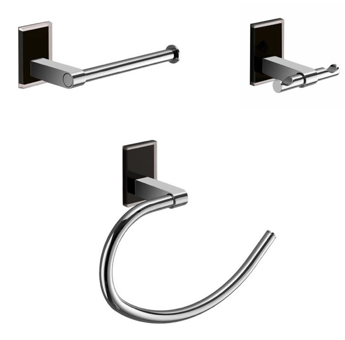 Dowsing 3 - Piece Bathroom Hardware Set, Chrome