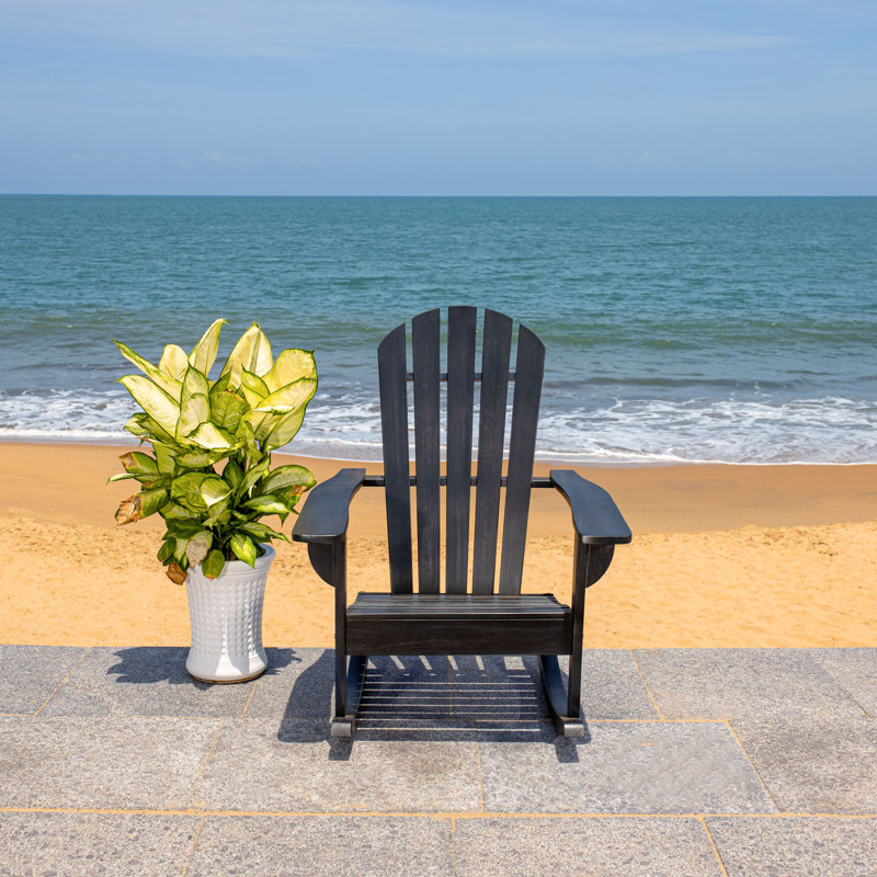 Chaise berçante George, Noir