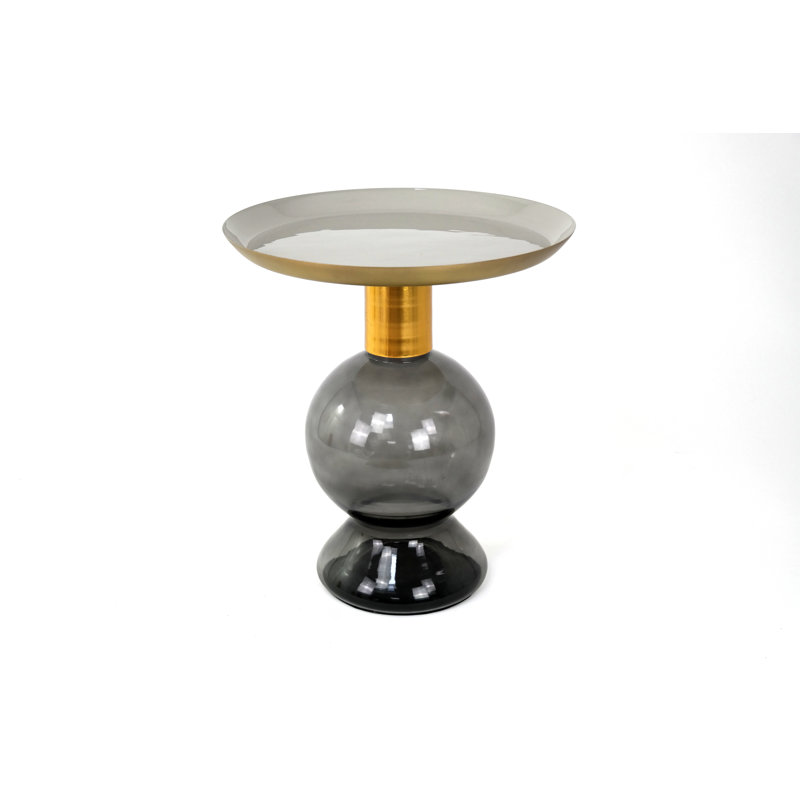 Alisdair Tray Top Pedestal End Table