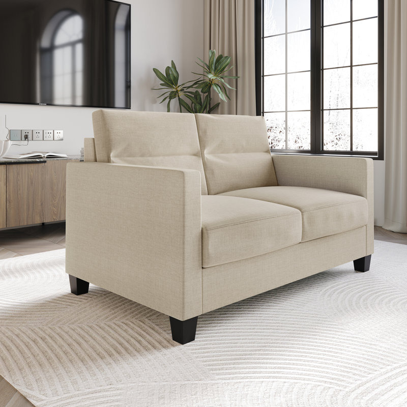 Causeuse rembourrée Macy, Beige