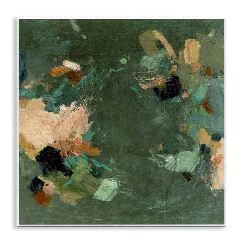 Art mural abstrait vert, par Suzanne Nicoll